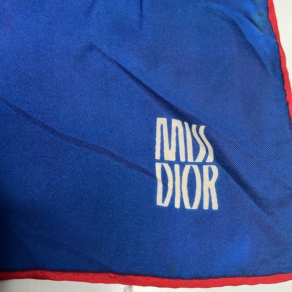 Dior Christian Dior Miss Dior Put-Put 30” Vintage 1960’s Silk Scarf - Picture 2 of 5